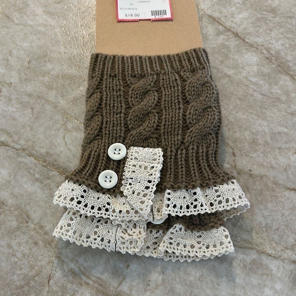 Lace Trimmed Boot Cuffs NEW